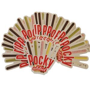 Pocky Vinyl Decal Sticker Bomb Lot 15 Cookie Addict Logo Laptop Stocking Stuffer